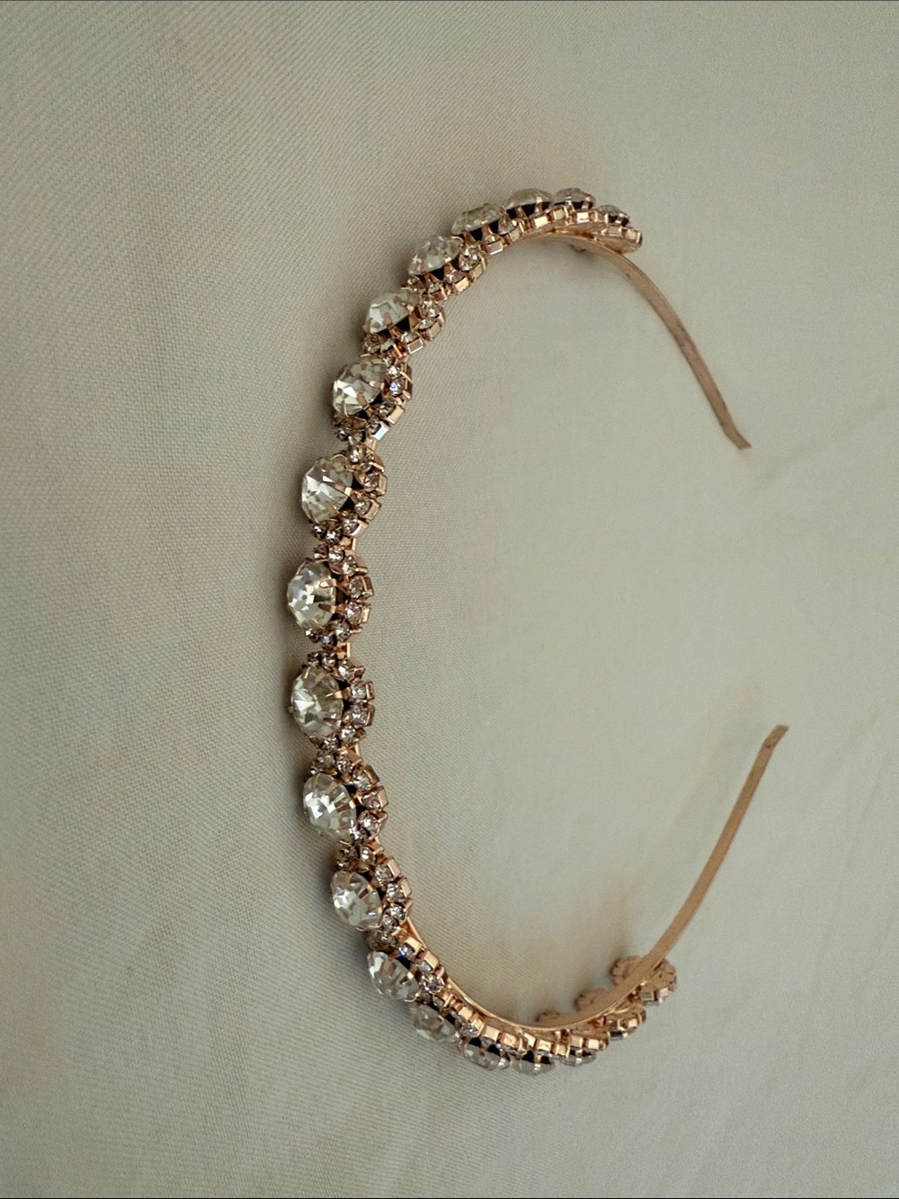 Crystal Embellished Rose Gold Headband